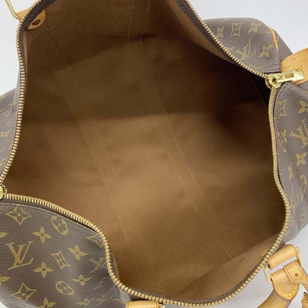 LOUIS VUITTON Brown Monogram Keepall 45 Boston Bag - Picture 4 of 10